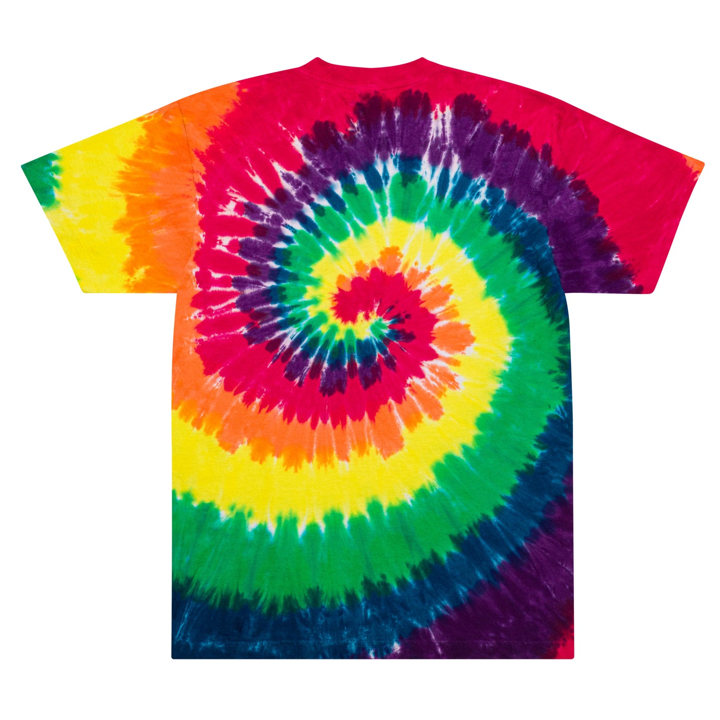 Adult Embroidered Tie-Dye T-shirt