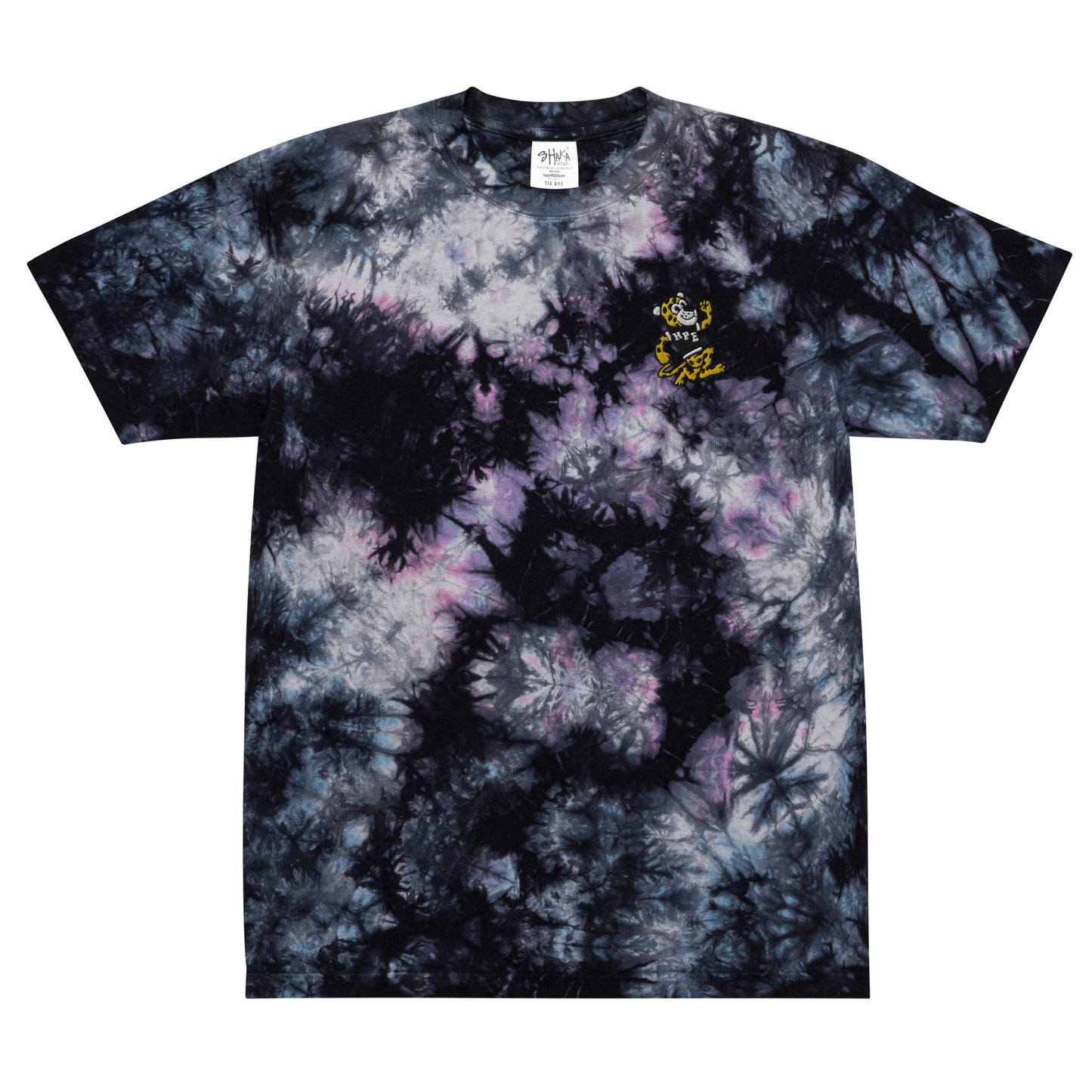Adult Embroidered Tie-Dye T-shirt