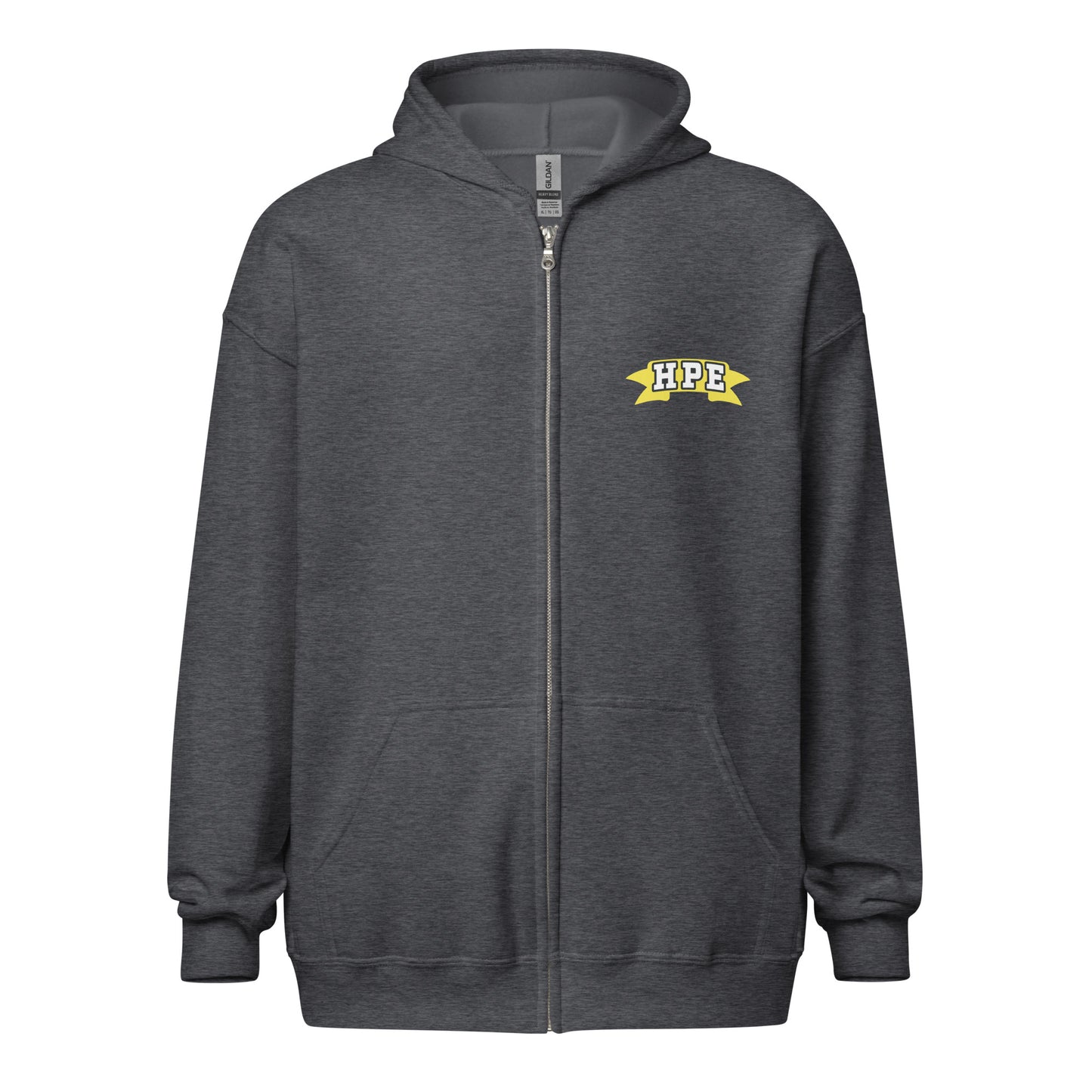 Hoodie Zip ADULT Front & Back Print (click for more colors)